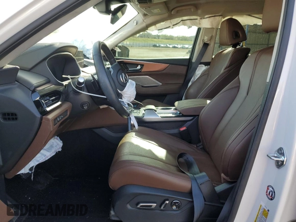 2023 Acura MDX Technology with VIN 5J8YE1H48PL043996, listed as a Copart auction lot 51858185 with 17,228 mi miles and Salvage title. Bid and sale history available at DreamBid. Image 7.