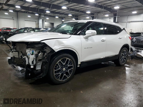 2023 Chevrolet Blazer Premier with VIN 3GNKBLRS5PS185195, listed as a Copart auction lot 80850814 with 29,230 mi miles and Salvage title. Bid and sale history available at DreamBid. Image 1.