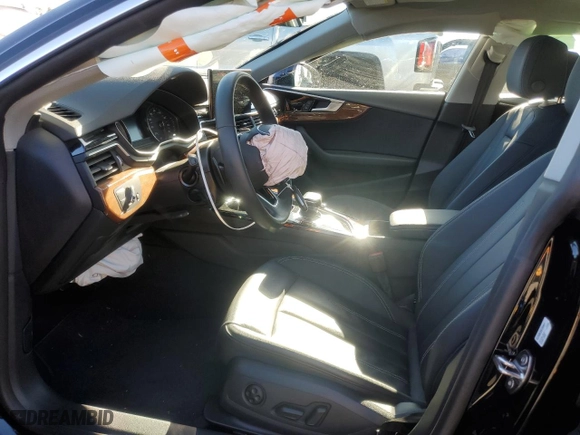 2023 Audi A5 Sportback Premium with VIN WAUABCF50PA026523, listed as a Copart auction lot 88921695 with 0 miles and Salvage Title. Bid and sale history available at carsss.com. Image 7.