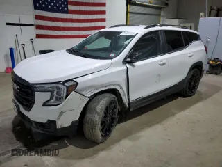2024 GMC Terrain SLE z VIN 3GKALMEG7RL141287, wystawiony jako Copart lot #51591125 z przebiegiem 25 241 mil mil oraz Szkoda całkowita • Salvage title. Historia ofert i sprzedaży dostępna na DreamBid. Obrazek 1.