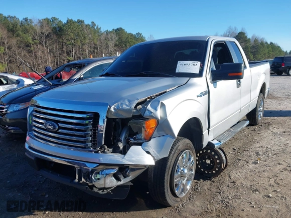 2011 Ford F-150 XL with VIN 1FTEX1CM9BFA03596, listed as a IAAI auction lot 41693782 with 138,380 mi miles. Bid and sale history available at carsss.com. Image 2.