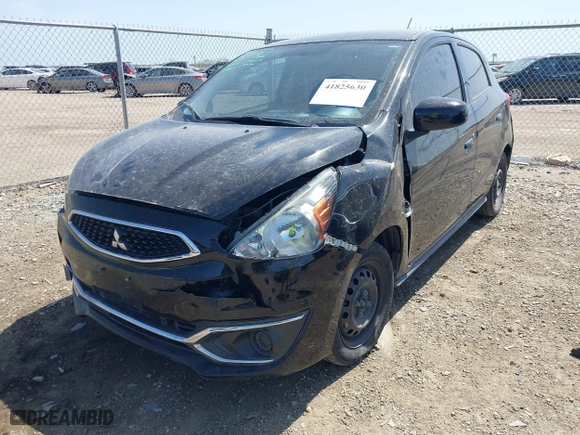 2019 Mitsubishi Mirage ES with VIN ML32A3HJ6KH006204, listed as a IAAI auction lot 41825630 with 101,897 mi miles. Bid and sale history available at carsss.com. Image 17.