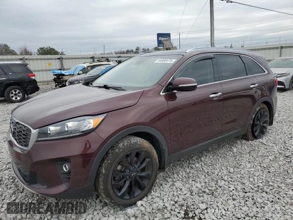 2019 Kia Sorento EX Sport V6 with VIN 5XYPH4A57KG610337, listed as a Copart auction lot 44856475 with 119,759 mi miles and Salvage Title. Bid and sale history available at carsss.com. Image 1.