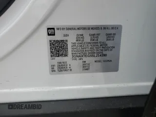 2025 Chevrolet Equinox AWD RS z VIN 3GNAXTEG5SL214390, wystawiony jako Copart lot #57106575 z przebiegiem 5 775 mil mil oraz Szkoda całkowita • Salvage title. Historia ofert i sprzedaży dostępna na DreamBid. Obrazek 13.