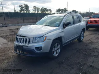 2012 Jeep Compass Latitude with VIN 1C4NJDEB7CD625478, listed as a IAAI auction lot 41368727 with 155,365 mi miles. Bid and sale history available at carsss.com. Image 2.