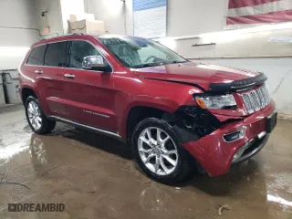 2014 Jeep Grand Cherokee Summit with VIN 1C4RJFJG4EC444040, listed as a Copart auction lot 46813565 with 236,655 mi miles and Salvage Title. Bid and sale history available at carsss.com. Image 4.