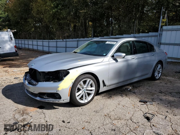 2018 BMW 7 Series 750i with VIN WBA7F0C53JGM22810, listed as a Copart auction lot 72796303 with 63,047 mi miles. Bid and sale history available at carsss.com. Image 1.