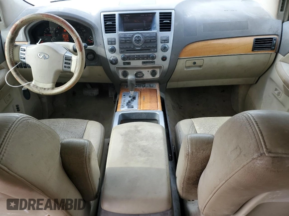 2008 Infiniti QX56 with VIN 5N3AA08C98N903782, listed as a Copart auction lot 84604014 with 179,136 mi miles and Salvage Title. Bid and sale history available at carsss.com. Image 8.