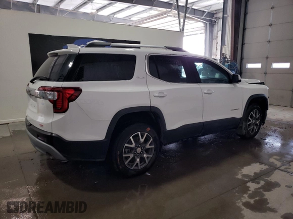 2021 GMC Acadia SLE with VIN 1GKKNKLA5MZ118867, listed as a Copart auction lot 46903215 with 55,016 mi miles and Clean Title. Bid and sale history available at DreamBid. Image 3.