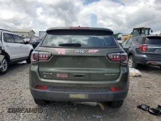 2021 Jeep Compass Sport with VIN 3C4NJDAB7MT598591, listed as a Copart auction lot 56057145 with 77,215 mi miles and Salvage title. Bid and sale history available at DreamBid. Image 6.