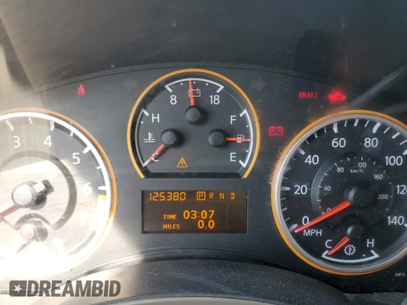 2011 Nissan Titan SV with VIN 1N6AA0EKXBN322210, listed as a Copart auction lot 54178105 with 125,380 mi miles and Salvage Title. Bid and sale history available at DreamBid. Image 9.