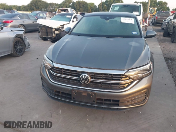 2023 Volkswagen Jetta SE with VIN 3VW7M7BUXPM012396, listed as a IAAI auction lot 42073638 with 24,593 mi miles and . Bid and sale history available at DreamBid. Image 12.
