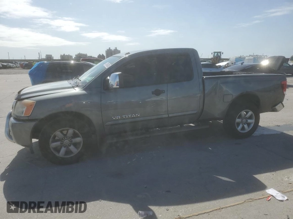 2014 Nissan Titan SV with VIN 1N6BA0CA9EN519615, listed as a Copart auction lot 47961635 with 130,734 mi miles and Salvage title. Bid and sale history available at DreamBid. Image 1.