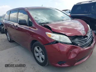 2017 Toyota Sienna L with VIN 5TDZZ3DC2HS857545, listed as a IAAI auction lot 42460277 with 104,946 mi miles and . Bid and sale history available at DreamBid. Image 1.
