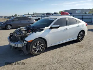 2017 Honda Civic EX z VIN 19XFC2F75HE201784, wystawiony jako Copart lot #53881115 z przebiegiem 135 348 mil mil oraz Szkoda całkowita • Salvage title. Historia ofert i sprzedaży dostępna na DreamBid. Obrazek 1.