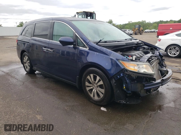 2015 Honda Odyssey EX-L z VIN 5FNRL5H63FB071496, wystawiony jako Copart lot #58171045 z przebiegiem 139 202 mil mil oraz Szkoda całkowita • Salvage title. Historia ofert i sprzedaży dostępna na DreamBid. Obrazek 4.