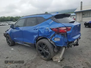 2019 Chevrolet Blazer RS with VIN 3GNKBJRS7KS608209, listed as a Copart auction lot 62657435 with 79,453 mi miles and Salvage title. Bid and sale history available at DreamBid. Image 2.