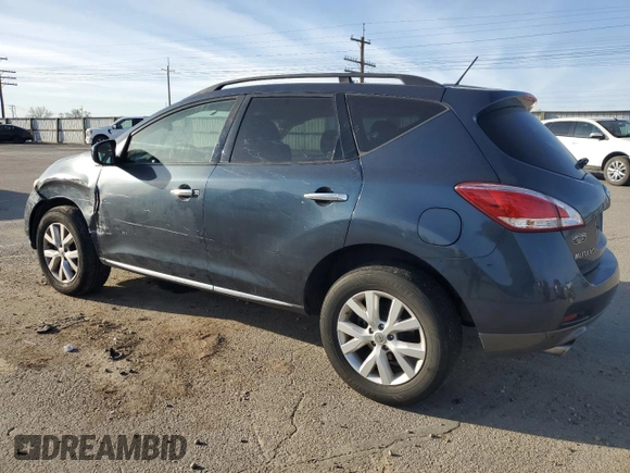 2013 Nissan Murano SV with VIN JN8AZ1MW3DW323514, listed as a Copart auction lot 48353255 with 125,284 mi miles and Salvage Title. Bid and sale history available at carsss.com. Image 2.