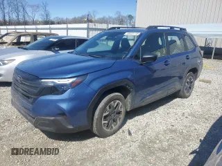 2025 Subaru Forester z VIN JF2SLDAC5SH405874, wystawiony jako Copart lot #48231115 z przebiegiem Nie podano mil oraz Szkoda całkowita • Salvage title. Historia ofert i sprzedaży dostępna na DreamBid. Obrazek 1.