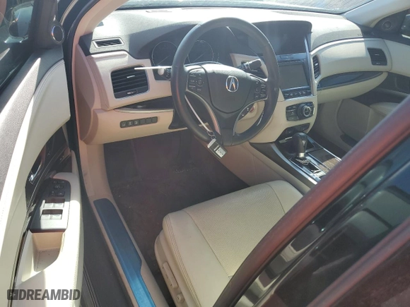 2016 Acura RLX Tech Pkg with VIN JH4KC1F56GC001475, listed as a Copart auction lot 75928934 with 0 mi miles and Non Repairable. Bid and sale history available at carsss.com. Image 8.