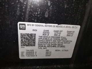 2024 GMC Terrain Denali with VIN 3GKALXEG4RL372651, listed as a IAAI auction lot 41614542 with 14,084 mi miles. Bid and sale history available at carsss.com. Image 9.