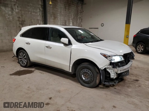2016 Acura MDX w/Tech/Entertainment with VIN 5FRYD4H66GB044621, listed as a Copart auction lot 47868155 with 170,362 mi miles and Salvage Title. Bid and sale history available at carsss.com. Image 4.