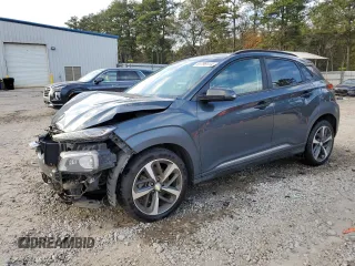 2018 Hyundai Kona Ultimate with VIN KM8K5CA51JU075544, listed as a Copart auction lot 81799114 with 123,096 mi miles and Salvage Title. Bid and sale history available at carsss.com. Image 1.