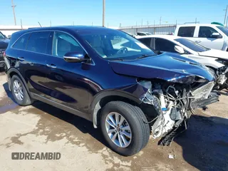 2020 Kia Sorento L with VIN 5XYPG4A30LG628228, listed as a IAAI auction lot 41391031 with 64,771 mi miles. Bid and sale history available at carsss.com. Image 1.