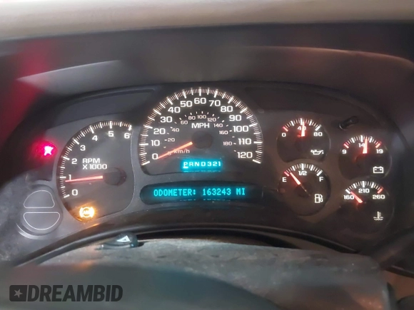 2003 Chevrolet Suburban LT with VIN 1GNFK16Z43J193565, listed as a IAAI auction lot 41683918 with 163,243 mi miles. Bid and sale history available at carsss.com. Image 7.