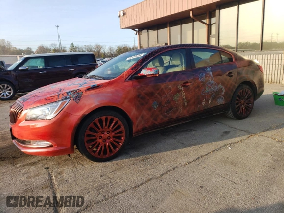 2016 Buick LaCrosse Premium II with VIN 1G4GF5G36GF143631, listed as a Copart auction lot 76416464 with 126,384 mi miles and Salvage Title. Bid and sale history available at carsss.com. Image 1.