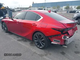 2023 Lexus IS with VIN JTHGZ1B29P5062890, listed as a IAAI auction lot 41569908 with 39,843 mi miles. Bid and sale history available at carsss.com. Image 3.