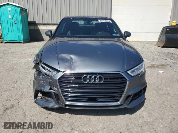 2019 Audi A3 Sedan S line Premium Plus with VIN WAUJEGFF8KA111819, listed as a Copart auction lot 72452224 with 56,198 mi miles and Salvage Title. Bid and sale history available at carsss.com. Image 5.