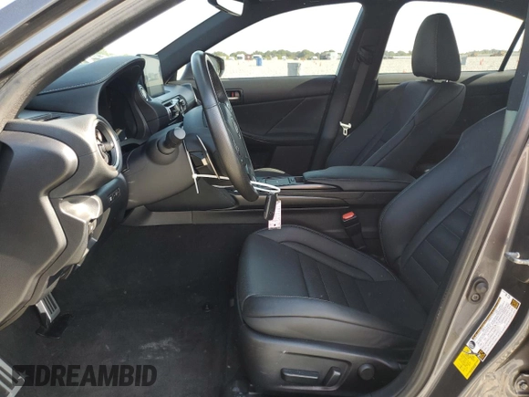 2022 Lexus IS 350 F Sport with VIN JTHGZ1B2XN5053046, listed as a Copart auction lot 57384665 with 36,080 mi miles and Salvage title. Bid and sale history available at DreamBid. Image 7.