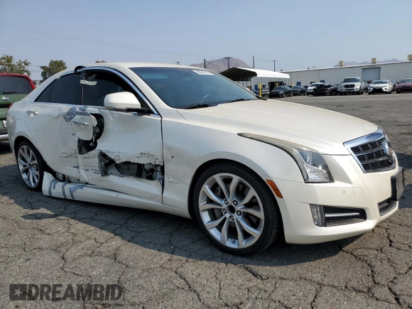 2014 Cadillac ATS Premium with VIN 1G6AE5SX7E0124063, listed as a Copart auction lot 68642254 with 142,839 mi miles and Salvage Title. Bid and sale history available at carsss.com. Image 4.