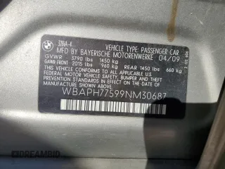 2009 BMW 3 Series 328i с VIN WBAPH77599NM30687, выставлен на аукционе Copart как лот 45596425 с пробегом Не указан миль и Списание • Salvage title. История ставок и продаж доступна на DreamBid. Изображение 13.