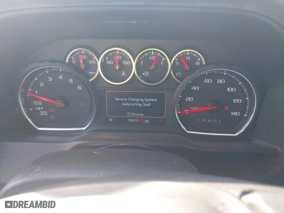 2019 Chevrolet Silverado 1500 LT with VIN 1GCUYDED2KZ282329, listed as a IAAI auction lot 41595747 with 190,000 mi miles. Bid and sale history available at carsss.com. Image 7.