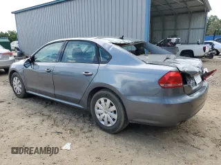 2013 Volkswagen Passat S with VIN 1VWAP7A34DC012297, listed as a Copart auction lot 60635515 with 157,647 mi miles and Salvage title. Bid and sale history available at DreamBid. Image 2.