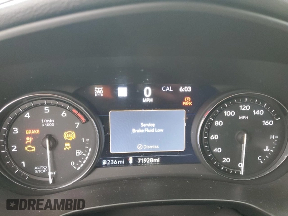 2020 Cadillac XT4 AWD Sport with VIN 1GYFZFR44LF047925, listed as a Copart auction lot 86426674 with 71,928 mi miles and Salvage title. Bid and sale history available at DreamBid. Image 9.