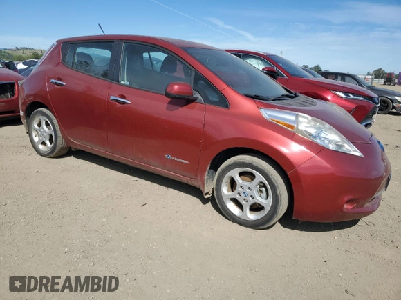 2013 Nissan LEAF S with VIN 1N4AZ0CP5DC401962, listed as a Copart auction lot 52921195 with 76,348 mi miles and Clean Title. Bid and sale history available at carsss.com. Image 4.