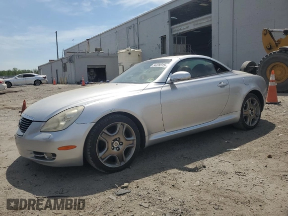 2007 Lexus SC 430 z VIN JTHFN45Y179013569, wystawiony jako Copart lot #54328315 z przebiegiem 153 858 mil mil oraz Szkoda całkowita • Salvage title. Historia ofert i sprzedaży dostępna na DreamBid. Obrazek 1.