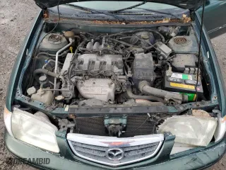 2001 Mazda 626 LX with VIN 1YVGF22C215245817, listed as a Copart auction lot 80491144 with 147,603 mi miles and Salvage Title. Bid and sale history available at carsss.com. Image 13.