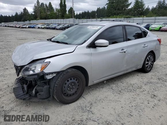 2017 Nissan Sentra S with VIN 3N1AB7AP2HY355789, listed as a Copart auction lot 64208415 with 184,037 mi miles and Salvage title. Bid and sale history available at DreamBid. Image 1.