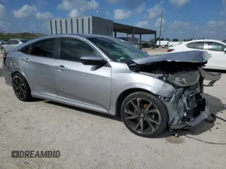 2019 Honda Civic Sport with VIN 2HGFC2F82KH520050, listed as a Copart auction lot 51368215 with 110,050 mi miles and Non Repairable. Bid and sale history available at DreamBid. Image 4.