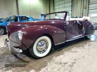 1940 Lincoln Zephyr z VIN H103725, wystawiony jako Copart lot #41631335 z przebiegiem 58 607 mil mil oraz Czysty tytuł • Clean title. Historia ofert i sprzedaży dostępna na DreamBid. Obrazek 1.