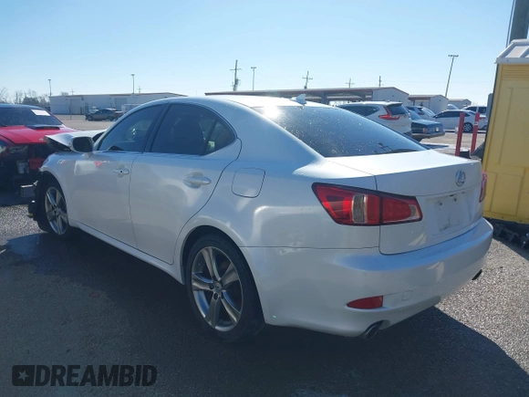 2012 Lexus IS 250 with VIN JTHBF5C26C5165073, listed as a IAAI auction lot 41577161 with 134,090 mi miles and . Bid and sale history available at DreamBid. Image 3.