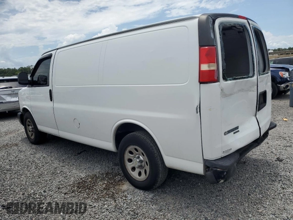 2013 Chevrolet Express Cargo with VIN 1GCSGAFX8D1119655, listed as a Copart auction lot 65659025 with 81,670 mi miles and Salvage title. Bid and sale history available at DreamBid. Image 2.