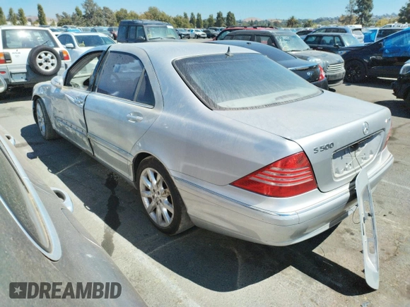 2004 Mercedes-Benz S-Class with VIN WDBNG75J64A432425, listed as a Copart auction lot 69117804 with 0 mi miles and Salvage Title. Bid and sale history available at carsss.com. Image 2.