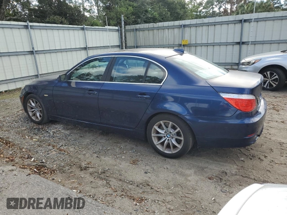 2009 BMW 5 Series 550i with VIN WBANW53529CT55835, listed as a Copart auction lot 75104204 with 46,358 mi miles and Salvage Title. Bid and sale history available at carsss.com. Image 2.