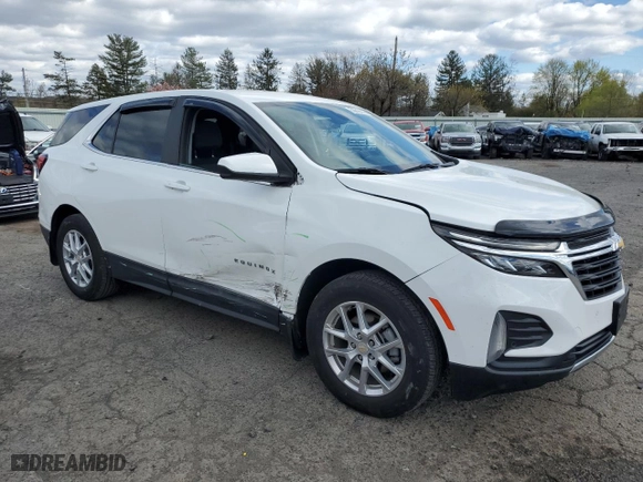 2023 Chevrolet Equinox LT with VIN 3GNAXUEG9PS127238, listed as a Copart auction lot 53618655 with 27,683 mi miles and Salvage Title. Bid and sale history available at carsss.com. Image 4.