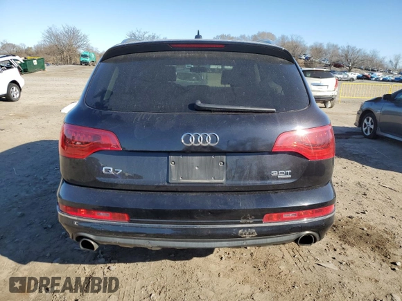 2014 Audi Q7 3.0T Premium Plus with VIN WA1LGBFE2ED019182, listed as a Copart auction lot 49526955 with 92,965 mi miles and Salvage Title. Bid and sale history available at carsss.com. Image 6.
